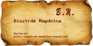 Bisztrák Magdolna névjegykártya